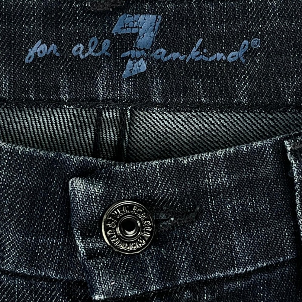 7 For All Mankind A Pocket Jeans Women 29 Dark Wash Flare Denim U130C459S-359S - Picture 2 of 16